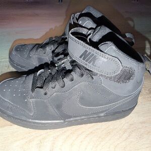 Nike Kids Black High-Top Sneakers